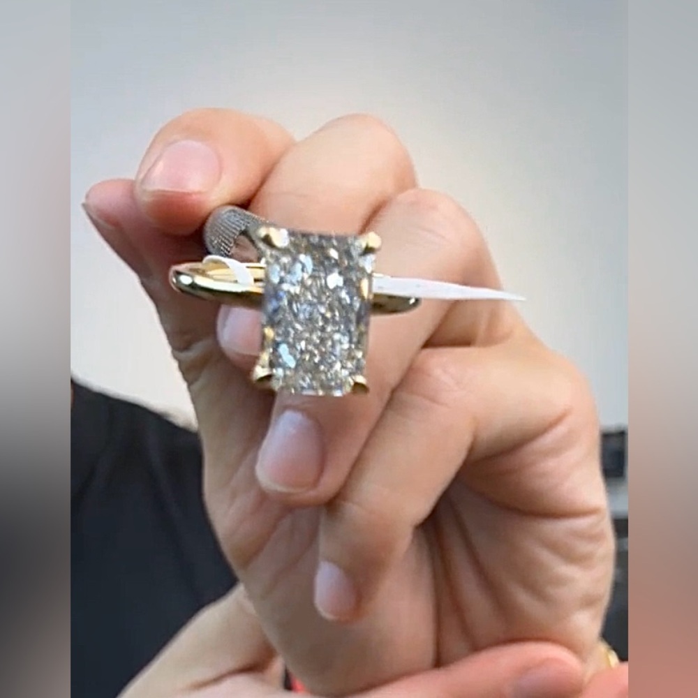 💍 14k Gold Ring 2.80 CT Lab Grown Diamond Ring - Picture 3 of 3